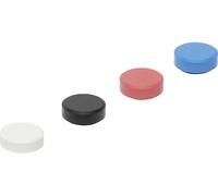 Maul Aimant MAULpro Recycling (Ø x H) 29 mm x 11 mm rond trié par couleur, blanc, rouge, bleu, noir 20 pc(s) 6177399