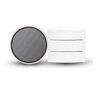 MAUL Aimant MAULsolid, Lot de 4 Gros Aimants Puissants à Usage Multiple, Aimants Ronds au Design Moderne, 38 x 12, 5 mm, Charge Jusqu'à 1, 5 kg, Blancs