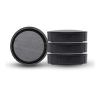 MAUL Aimant MAULsolid, Lot de 4 Gros Aimants Puissants à Usage Multiple, Aimants Ronds au design Moderne, 32 x 9, 6 mm, Charge Jusqu'à 0, 8 kg, Noirs