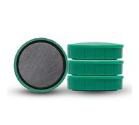 MAUL Aimant MAULsolid, Lot de 4 Gros Aimants Puissants à Usage Multiple, Aimants Ronds au design Moderne, 32 x 9, 6 mm, Charge Jusqu'à 0, 8 kg, Verts