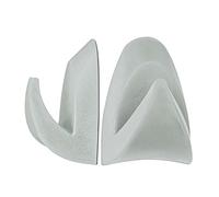 MAUL Aimant Neodyme avec Crochet 34 x 24 mm (2 Pièces), Aimant avec Forte Puissance (6 kg), Aimant Puissants avec Crochet pour Vêtements, Clés, Poche Légère et Matériel de Décoration, Gris