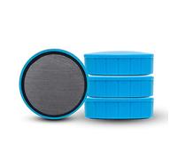 MAUL Aimant MAULsolid, Lot de 4 Gros Aimants Puissants à Usage Multiple, Aimants Ronds au design Moderne, 38 x 12, 5 mm, Charge Jusqu'à 1, 5 kg, Bleus