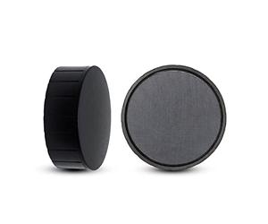 MAUL Aimant solid s. blister, Ø 38 mm, 2,5 kg puiss, 2 pcs/jeu noir | Lot de 2 pièces, force 2.5 kg, boîtier incassable, format Ø 3.8 cm, prise agréable, idéal planning