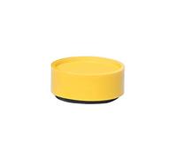 MAUL Aimants (10 Pièces) 34 mm, Aimant en Plastique Incassable, Aimant Puissants pour Tableau Blanc Magnetique, Aimants Industriels Polyvalents pour le Bureau, l'entrepôt et l'Atelier, Jaune