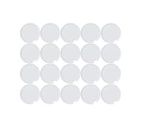 MAUL aimants à facettes (20 pièces) MAULpro Ø 20mm | Aimant en Plastique | Aimant puissants pour Tableau Blanc magnetique et Tableau Blanc effacable | Idéal pour Le Bureau et l'atelier | Blanc