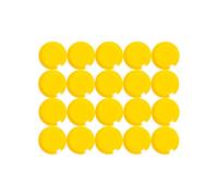 MAUL aimants à facettes (20 pièces) MAULpro Ø 15mm | Aimant en Plastique | Aimant puissants pour Tableau Blanc magnetique et Tableau Blanc effacable | Idéal pour Le Bureau et l'atelier | Jaune