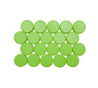 MAUL aimants à facettes (20 pièces) MAULpro Ø 29mm | Aimant en Plastique | Aimant puissants pour Tableau Blanc magnetique et Tableau Blanc effacable | Idéal pour Le Bureau et l'atelier | Vert Clair