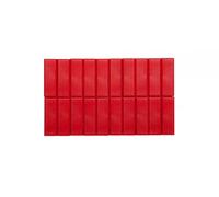 MAUL aimants à facettes (20 pièces) MAULpro 53x18x10 mm | Aimant en Plastique | Aimant puissants pour Tableau Blanc magnetique | Idéal pour Le Bureau et l'atelier | Rouge