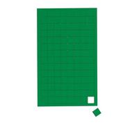 MAUL aimants carrés (112 pièces) | Petits aimants pour Tableau magnétique et Tableau Blanc | Aimants Multicolores | Aimants Petits 1x1 cm | Aimants inscriptibles au marqueur | Vert
