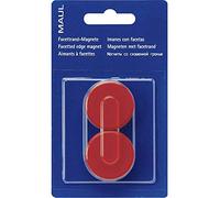 MAUL Aimants MAULpro résistance 2 kg diamètre 34 mm 2 pièces rouge
