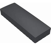 MAUL Aimants MAULsolid 54 x 19 mm (10 Pièces), Mini Aimants en Plastique avec Grande Force d'Adhérence, Aimants Puissants pour Tableau Blanc, Idéal pour le Bureau et l'Atelier, Noir