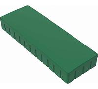 MAUL aimants MAULsolid 54x19mm (10 pièces) | Mini aimants en plastique avec grande force d'adhérence | Aimants puissants pour tableau blanc | Idéal pour le bureau et l'atelier | Vert
