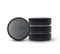 MAUL Aimants MAULsolid - Lot de 4 Gros Aimants Puissants à Usage Multiple, Ronds au Design Moderne, 38 x 12,5 mm, Charge Jusqu'à 1,5 kg, Noirs