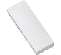 MAUL Aimants rectangles lot de 10 blancs 1 kg ferrite | maintien fiable, format plat discret, surface résistante, idéal bureau école maison, fixation rapide sur tableau