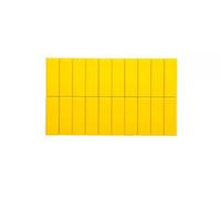 MAUL Aimants rectangles MAULpro 20 pièces jaunes forte adhérence | repérage rapide, tenue sûre jusqu’à 1 kg, plastique résistant aux chocs, format compact, rangement facile