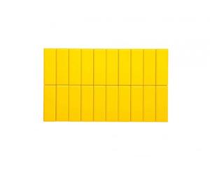 MAUL Aimants rectangles MAULpro 20 pièces jaunes forte adhérence | repérage rapide, tenue sûre jusqu’à 1 kg, plastique résistant aux chocs, format compact, rangement facile