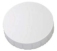 MAUL Aimants ronds blancs Lot de 10 0.8 kg tableau | prise sûre des notes, format discret Ø 3.2 cm, coque incassable, surface laquée soignée, idéal bureau école maison
