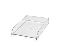 MAUL Bac à courrier A4 acrylique transparent empilable | bureau ordonné, accès rapide aux dossiers, rangement modulable, structure stable, design clair et discret