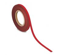 MAUL Bande de Marquage 10 mm x 1 mm, Bande Inscriptible avec Dos Magnétique, Utilisable dans le Bureau, l'Atelier, l'entrepôt et la Cuisine, Découpable Individuellement, Longueur 10 m, Rouge