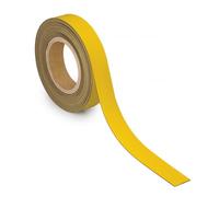 MAUL Bande de Marquage 30 mm x 1 mm, Bande Inscriptible avec Dos Magnétique, Utilisable dans le Bureau, l'Atelier, l'entrepôt et la Cuisine, Découpable Individuellement, Longueur 10 m, Jaune