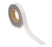 MAUL Bande de Marquage 30 mm x 1 mm, Bande Inscriptible avec Dos Magnétique, Utilisable dans le Bureau, l'Atelier, l'entrepôt et la Cuisine, Découpable Individuellement, Longueur 10 m, Blanc