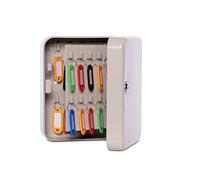 MAUL Boite a Clef 20x16,5x8 cm | Coffre de Rangement pour 40 clés | Armoire verrouillable en Acier allié | Porte-clés Inclus | Boîte à clés pour l'atelier, Le Bureau et Le Couloir | Gris