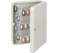MAUL Boîte à clés 37×28,5×8 cm – Acier allié verrouillable, 140 clés, porte-clés inclus, gris