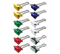 MAUL Boite de 12 Pinces double clip 19 mm Assorti