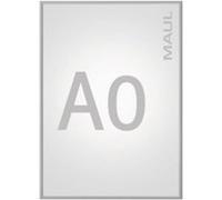 MAUL cadre A3 MAULsolid | Grand cadre pour posters, matériel publicitaire & photos | Cadre photo A3 avec profilé en aluminium de 25 mm | Cadre posters en format vertical | Argenté