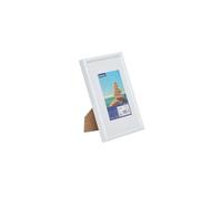 MAUL Cadre Photo MAULart 10 x 15 cm, Cadre Photo en Plastique pour Format Portrait ou Paysage, avec Passe-Partout, Cadre Interchangeable à Poser, Idéal pour Photos et Collages, Blanc