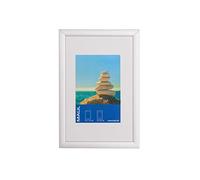 Maul Cadre Photo MAULdesign en Aluminium, Format Portrait ou Paysage, avec Insert Passe-Partout, Cadre Amovible Amovible, Verre Plastique, Cadre Photo 10 x 15 cm, Argenté