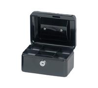 MAUL Caisse à monnaie 5610190 – Acier laqué, serrure en cylindre, 2 clés – 152×125×81 mm Noir