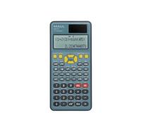 MAUL Calculatrice bureau MSC 417 scientifique noir et bleue 417 fonctions | Écran LCD 2 lignes, calculs intégraux et différentiels, trigonométrie, alimentation solaire et pile, étui rigide