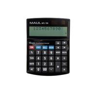MAUL Calculatrice Bureau MTL 700 Noir LCD 12 Chiffres Double Ligne | Écran incliné lisible, suivi des opérations sur 2 lignes, fonctions commerciales pratiques, double alimentation