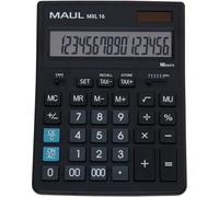 MAUL Calculatrice de bureau MXL 16, 16 chiffres, noir