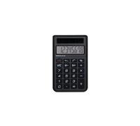 MAUL Calculatrice de Poche Eco 250, Calculatrice Solaire à 8 Chiffres, Calculatrice de Bureau Professionnelle pour Le Bureau et l'École, Plastique Recyclé à 80%, Noir