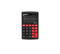 MAUL Calculatrice de poche M 8 — écran 8, pile(s) et solaire — Noir