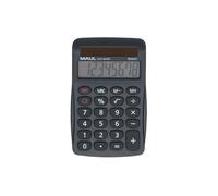 MAUL Calculatrice Eco MJ 455 | Calculatrice Solaire avec écran à 8 Chiffres | Calculatrice Durable en Plastique recyclé | Fonctions Standard pour Le Bureau, l'école | Récompense Blue Engel | Gris