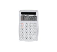Maul Calculatrice Eco MJ 455 | Calculatrice Solaire avec écran à 8 Chiffres | Calculatrice Durable en Plastique recy onctions Standard pour Le Bureau, l'école | Récompense Blue Engel | Blanc