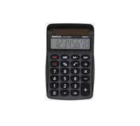 MAUL Calculatrice Eco MJ 455 | Calculatrice Solaire avec écran à 8 Chiffres | Calculatrice Durable en Plastique recy onctions Standard | Prix Blauer Engel | Noir