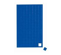 MAUL Planche de 112 Symboles magnétiques carré 1 x 1 cm Bleu