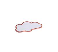 MAUL Cartes d'Animation Nuage 140 x 270 mm (20 Pièces), Cartes de Présentation avec Bord Rouge, Idéales Comme Aide pour les Présentations et les Ateliers, 150 g/M² Papier, Blanc