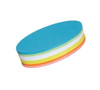 MAUL cartes d'animation ovales 11 x 19cm (250 pièces) | Fiches en papier | Idéales comme aide pour les présentations et les ateliers | Utilisables sur les deux faces | Couleur