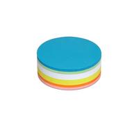 MAUL cartes d'animation rondes 135 mm (250 pièces) | Cartes en papier en forme de cercle | Idéales comme aide pour les présentations et les ateliers | Utilisables sur les deux faces | Couleur