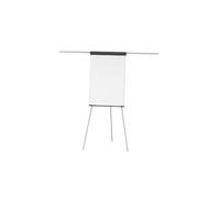 MAUL Chevalet MAULstandard 66×97 cm – tableau blanc magnétique, 2 porte-feuilles, trépied, gris