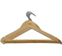 MAUL Cintres en Bois MAULergo (Set de 8), 45 x 22 cm, Cintre Moderne en Bois au Design Classique, Cintres Stables et Résistants pour Vestes, Chemises et Pantalons en Bois de Hêtre, Bois