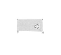 MAUL Cloison de bureau MAULconnecto acoustique gris clair pince argentée | plus de concentration, intimité préservée, fixation stable, montage facile, idéal postes réglables