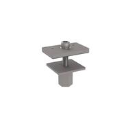 MAUL Convertisseur Bureau pour Lampe LED MAULsirius, Adaptateur pour Fixer le Luminaire LED à un Bureau, Compatible avec le lampadaire à Pince MAULsirius, Argent