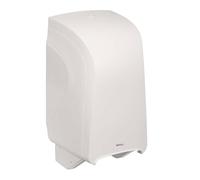 Maul Distributeur de Papier Toilette 16 x 16,2 x 27,5 cm | Porte-Papier Toilette jusqu'à 900 Feuilles | Rangement en Plastique incassable | Idéal pour Salle de Bain | avec matériel de Montage | Blanc
