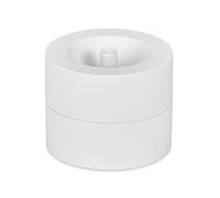 MAUL distributeur de trombones MAULpro Eco | Ø7,3x6cm | Organiseur de bureau pour trombones | Rangement bureau en 85% de plastique recyclé | 15 trombones inclus | Boite trombone élégant | Blanc